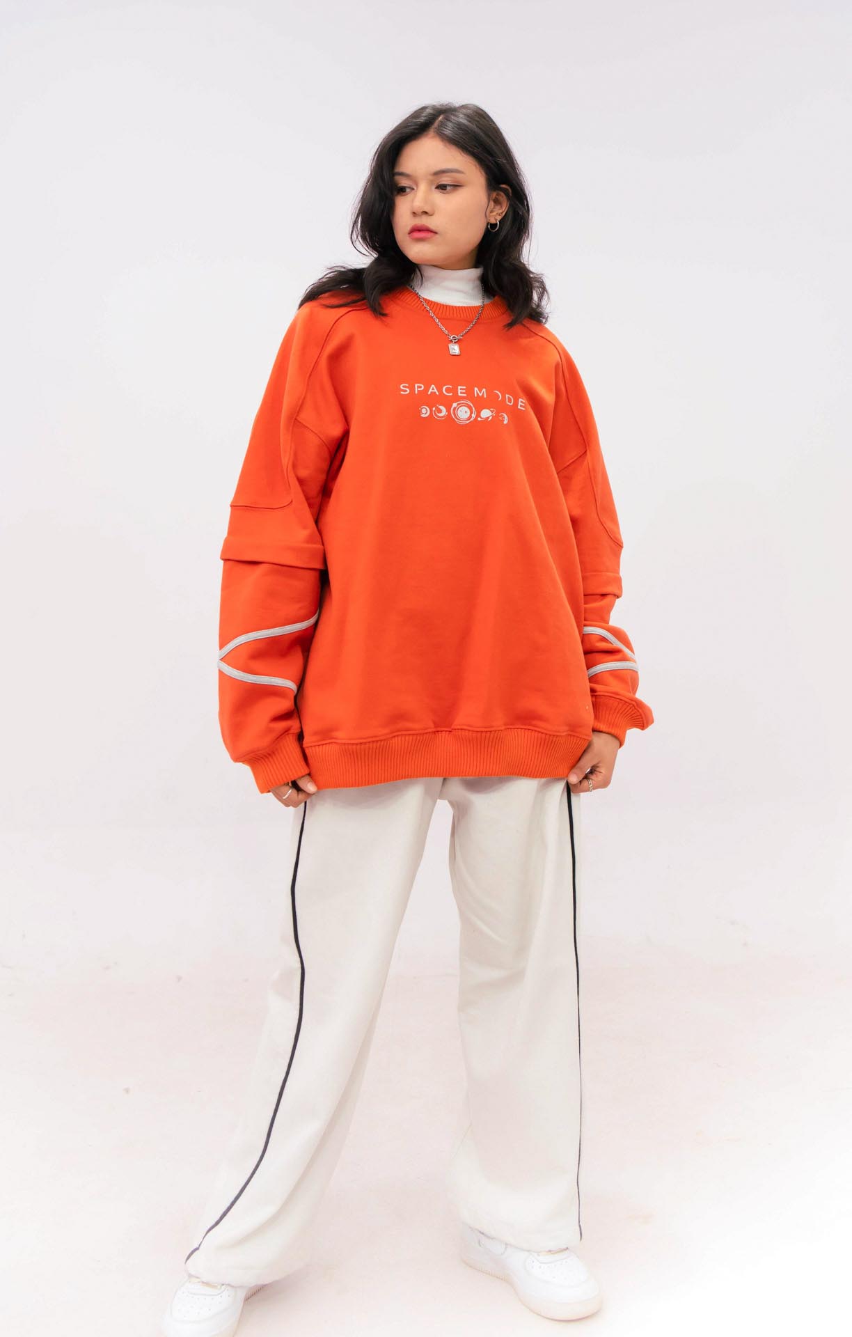 Space Mode Orange Sweatshirt